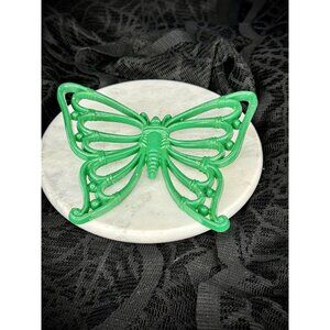 Small Vintage HOMCO Green Butterfly Wall Décor